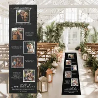 Modern Love Timeline Photo Anniversary Vow Renewal Outdoor Rug