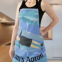 Swimming birthday swimmer sea swim  apron