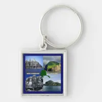 Rock Landscapes of Alaska Collage Keychain