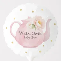 Tea Party Welcome Baby Shower Balloon