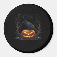Caw-F's Spooky Pumpkin Halloween Classic Magnet