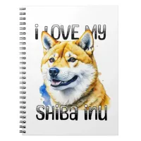 I Love My Shiba Inu | Dog Owner  Notebook