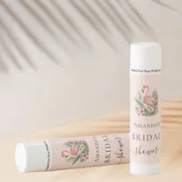 Bridal Shower tropical pink flamingo Lip Balm