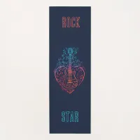 Guitar Heart Yoga Mat