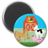 Barnyard Party Magnet