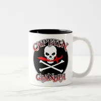 Captain Grandpa Two-Tone Coffee Mug