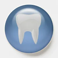 Cute Blue White Tooth Dentist  PopSocket