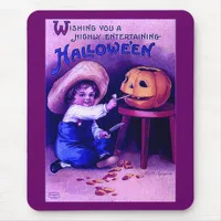Vintage Entertaining Halloween Mouse Pad