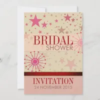 Trendy Modern Stars Bridal Shower Party Invitation