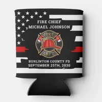 Cheers Beers Personalized Firefighter Retirement Can Cooler
