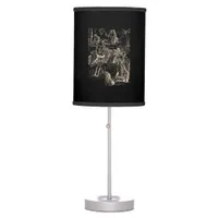 Cottagecore Goblincore Pond Snail Swimming Frog Table Lamp