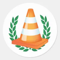 Funny Traffic Cone Collector Stickers