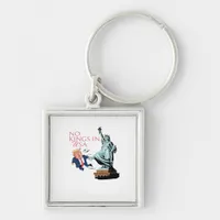No Kings In USA Statue Of Kicking Out Fump Classic Keychain