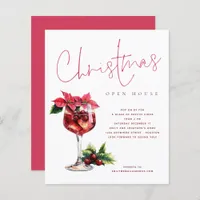 Budget Cocktail Christmas Open House Invite