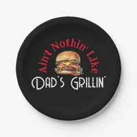 Dad's Backyard Barbecue Party Paper Plates