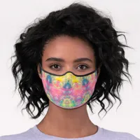 [Painter's Cloth] Pastel Fractal Tie-Dye Premium Face Mask