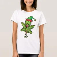 Weed Christmas Elf T-Shirt