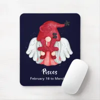 Gnome Pisces Astrology Sign Angel Mouse Pad