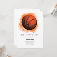 Basketball Player Bachelor / Birthday Party Sports Invitation