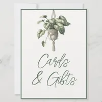Boho Chic Botanical Greenery Cards & Gifts Sign 