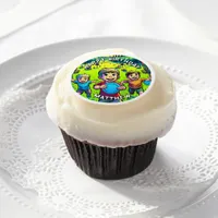 Personalized Disc Golf Boy's Birthday   Edible Frosting Rounds