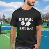 Pickleball black white quote T-Shirt