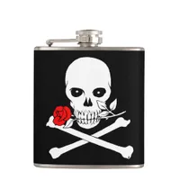 Jolly Roger (Rose) Flask