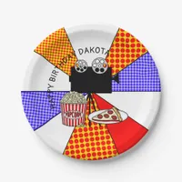 Retro Movie Night Birthday Party   Paper Plates