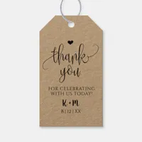 Rustic Kraft Wedding Favor Tag - Thank You