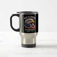 No Kings In America Classic Retro Graphic Travel Mug