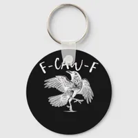 F-Caw-F Raven Retro Classic Keychain