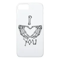 Skeleton Hands Making A Heart Subtle Expression iPhone 8/7 Case