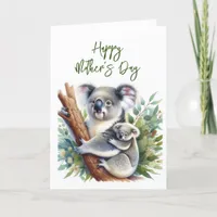 Mother's Day Koala Greeting Card