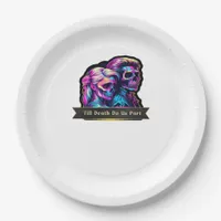 Till Death Do Us Part Classic – Autumn Gothic Vows Paper Plates