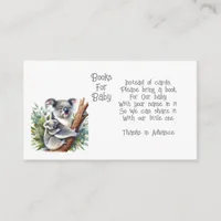 Koala Animal Books for Baby Enclosure Card