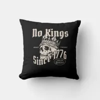 No Kings In America Since 1776 Freedom Spirit Look Throw Pillow
