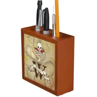Jolly Roger Monogram Initial Desk Organizer
