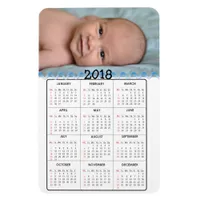 Personalize this 2018 Mini Refrigerator Calendar Magnet