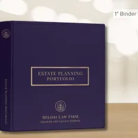 Purple Printed Binder with Company Logo