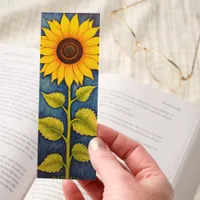 Sunflower Type Flowers Two-sided Bookmarks