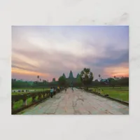 Pathway to Angkor Wat, Cambodia Postcard