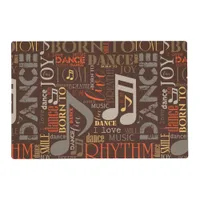 Born to Dance Brown ID277 Placemat