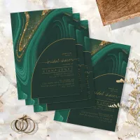 Abstract Glitter Strata Bridal Shower Green ID903