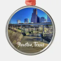 Houston, Texas Keepsake Christmas Metal Ornament