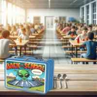 Alien Studies Earth Metal Lunch Box