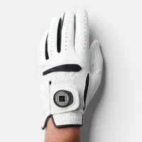 Modern stripes in black, white and gray - Monogram Golf Glove