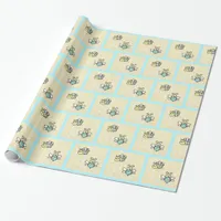 Honey Bees and Honeycomb Baby Shower or Birthday Wrapping Paper