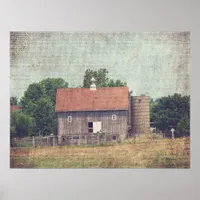 Weathered Wooden Barn Poster