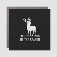 Tis The Season Funny Deer Hunting Car Magnet