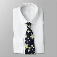 Golden Starburst Neck Tie